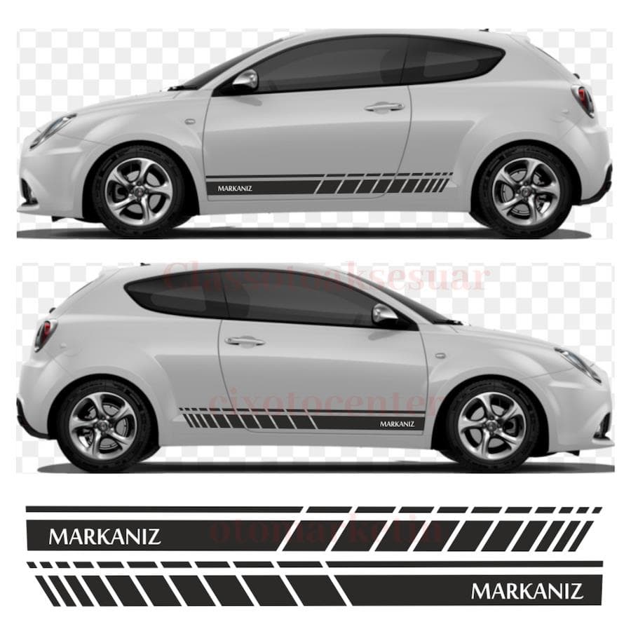 Size Özel Yan Şerit Oto Sticker