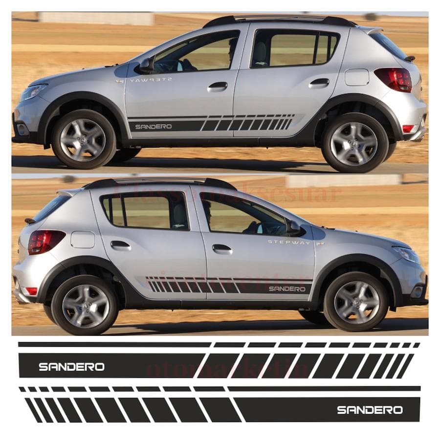 Dacia Sandero Yan Şerit Oto Sticker