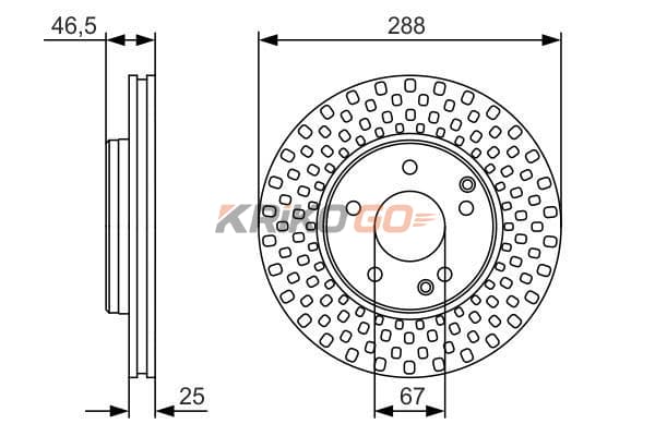 Mercedes E Serisi 210 Kasa Ön Fren Diski E220 CDI 143 Beygir 288 mm Çap 1996-2002 BOSCH