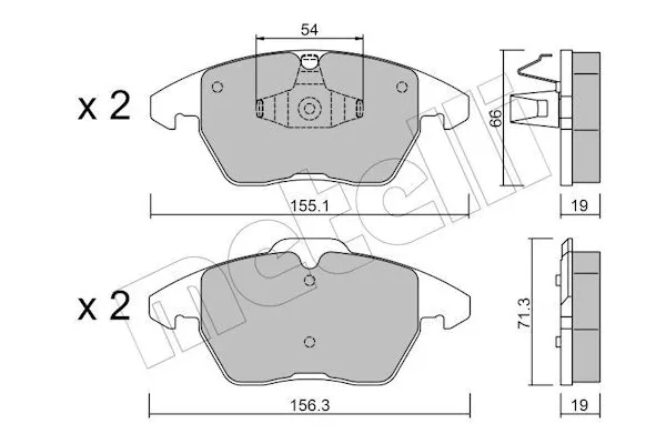 Fren Disk Balata Arka Opel Meriva (2003->)  AYD 60027A