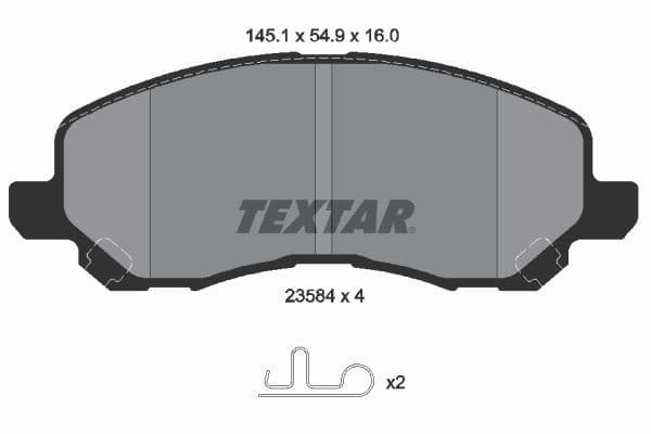 Fren Disk Balata Ön Dodge Caliber (PM)(2006->)  EUROREPAR 1619395980