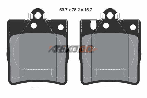 Mercedes 210 Kasa Arka Fren Balatası E320 CDI 197 Beygir 1996-2002 Tek Pimli TEXTAR