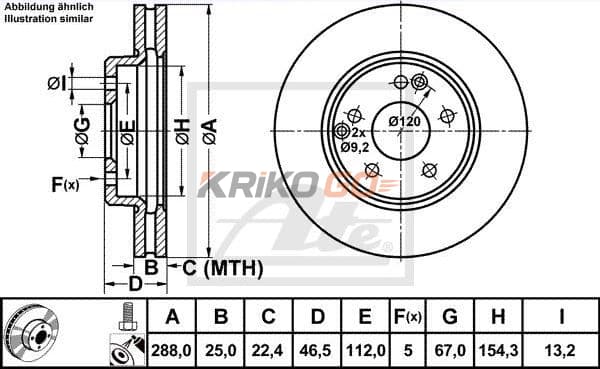Mercedes E Serisi 210 Kasa Ön Fren Diski E220 CDI 125 Beygir 288 mm Çap 1996-2002 ATE ORIGINAL
