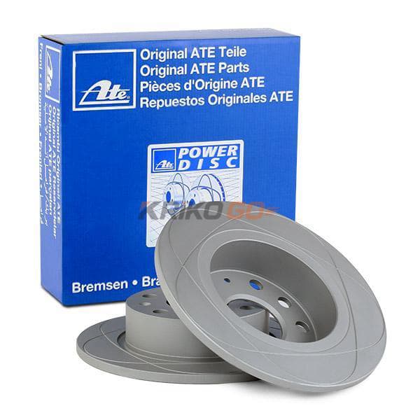 Volkswagen Golf 6 Performanslı Arka Fren Diski 1.6 102 Beygir 253 mm Çizgili 2009-2012 ATE POWER DISC