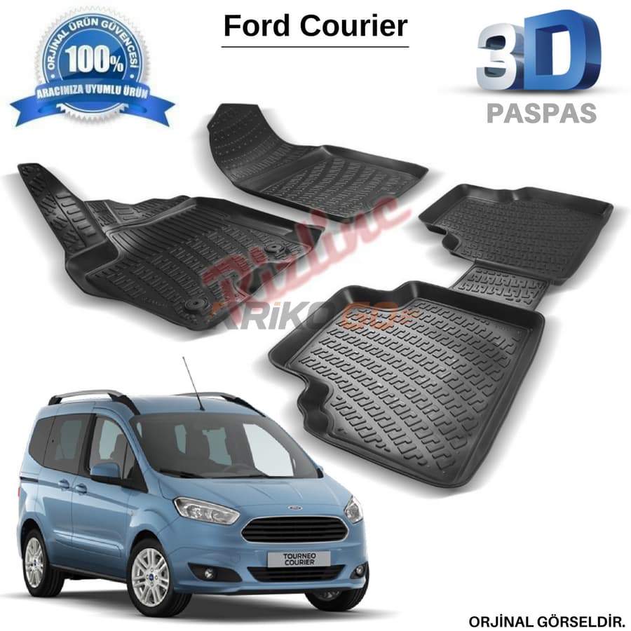 Ford Courier 3D Havuzlu Paspas