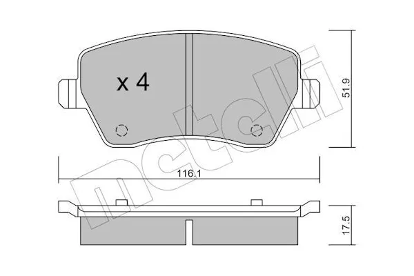 Fren Disk Balata Ön Dacia Sandero II (10.2012->)  HATTAT 3032450