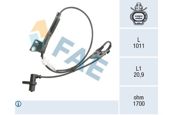 Abs Sensörü Arka Sağ veya Sol Toyota Aygo (KGB/WNB)(2005->)  ZEGEN ZAS1531