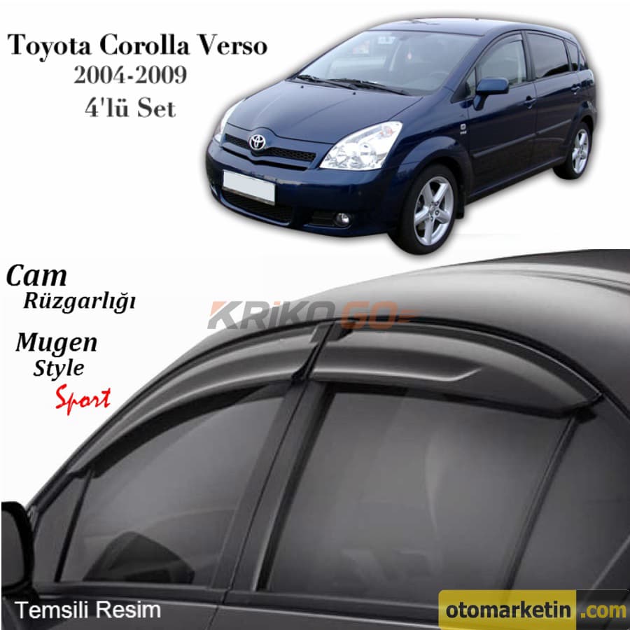 Toyota Verso Cam Rüzgarlığı 2004-2009