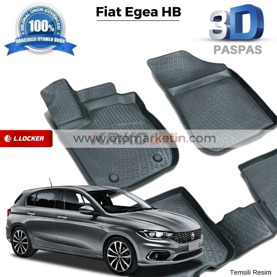 Fiat Egea HB 3D Havuzlu Paspas