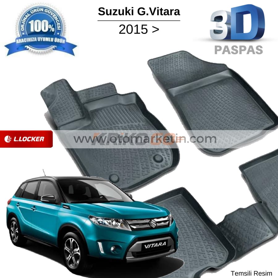 Suzuki Vitara 3D Havuzlu Paspas 2015 Sonrası