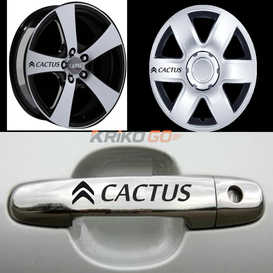Cıtroen Cactus Kapı Kolu Jant Sticker (10 Adet)