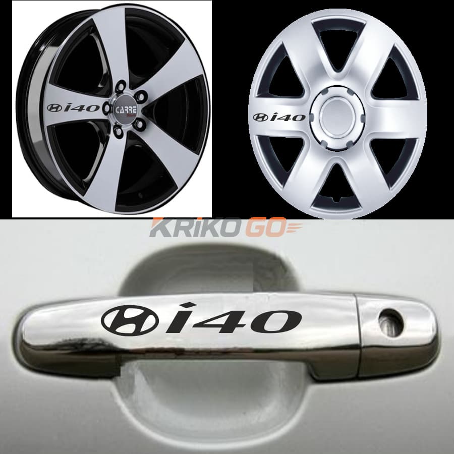 Hyundai i40 Kapı Kolu Jant Sticker (10 Adet)