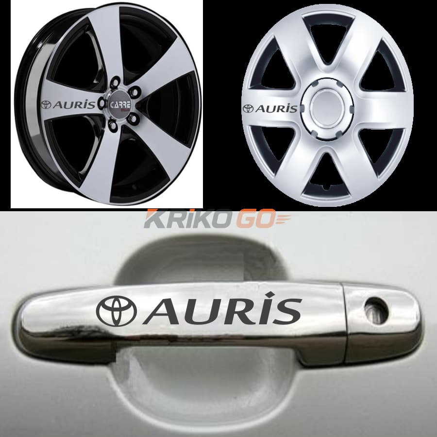 Toyota Auris Kapı Kolu Jant Sticker (10 Adet)