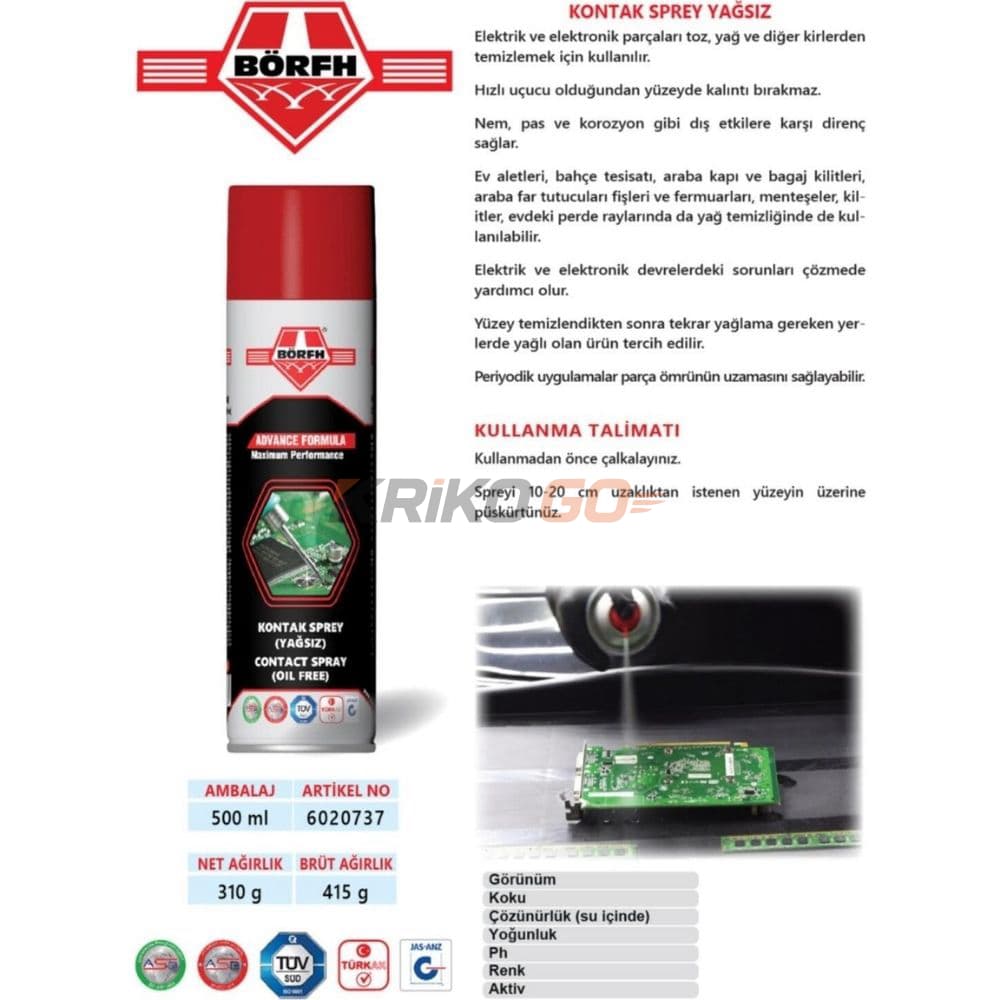 Börfh Kontak Sprey 500ml