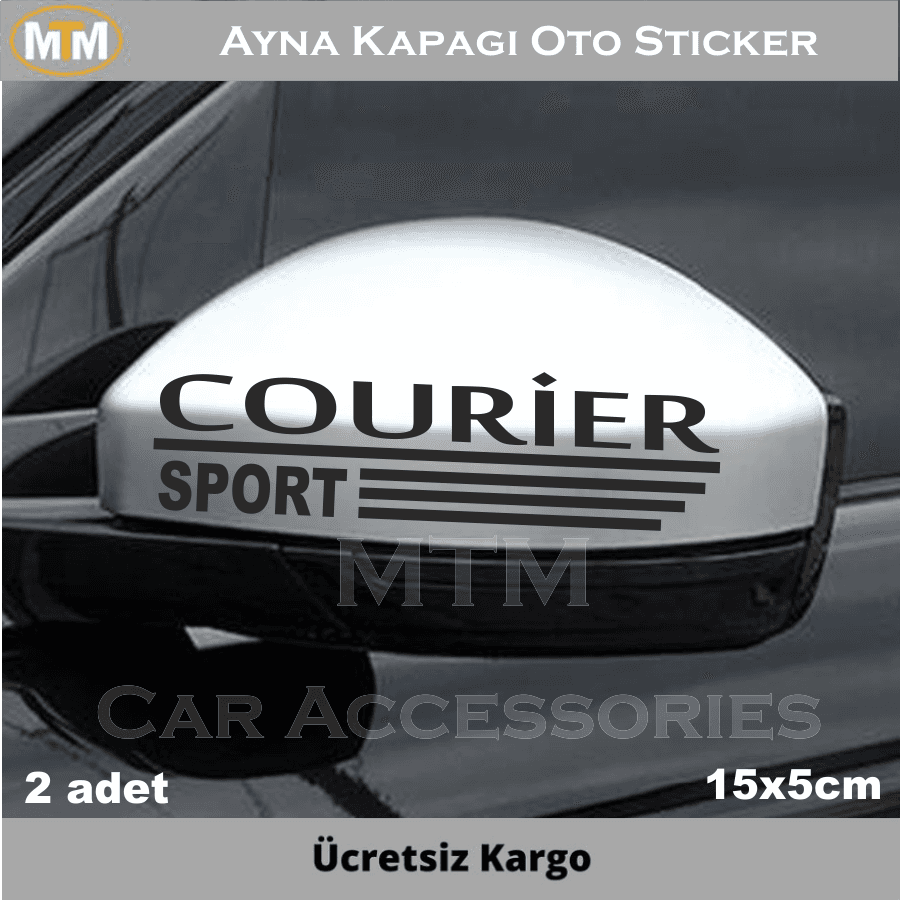 Ford Courier Ayna Kapağı Oto Sticker (2 Adet)