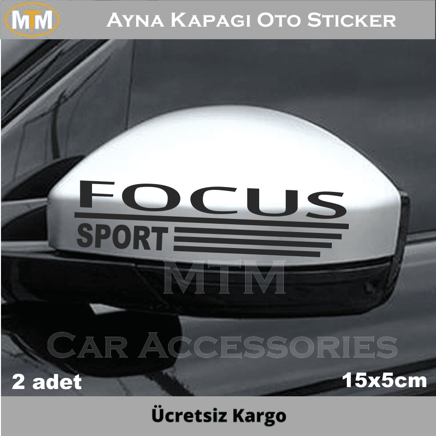 Ford Focus Ayna Kapağı Oto Sticker (2 Adet)