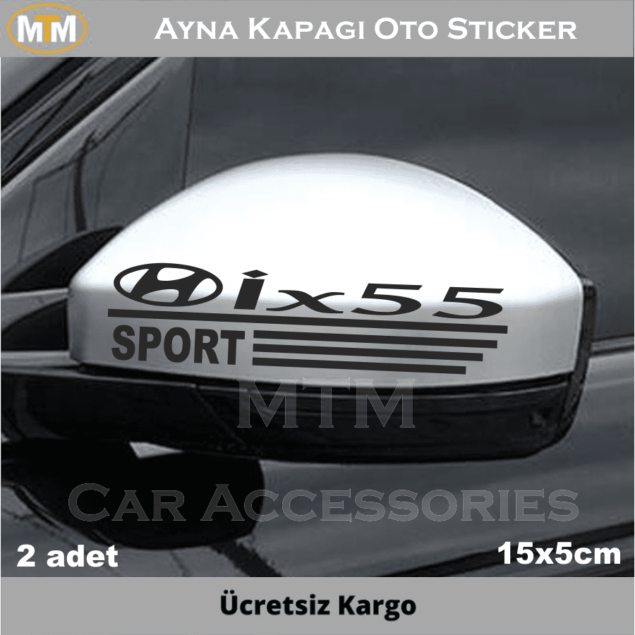 Hyundai İx55 Ayna Kapağı Oto Sticker (2 Adet)