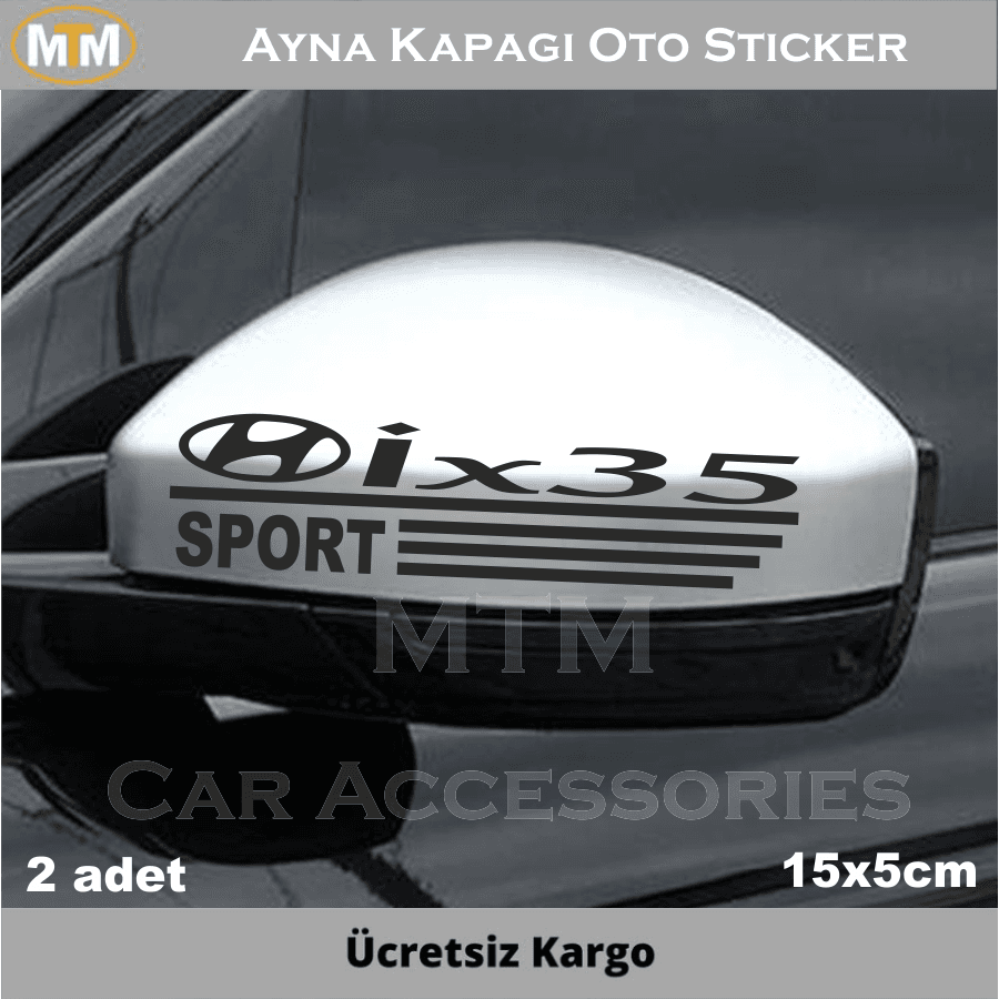 Hyundai İx35 Ayna Kapağı Oto Sticker (2 Adet)