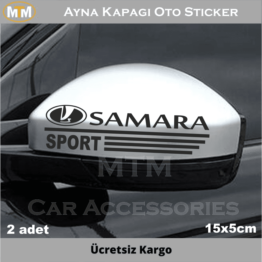 Lada Samara Ayna Kapağı Oto Sticker (2 Adet)