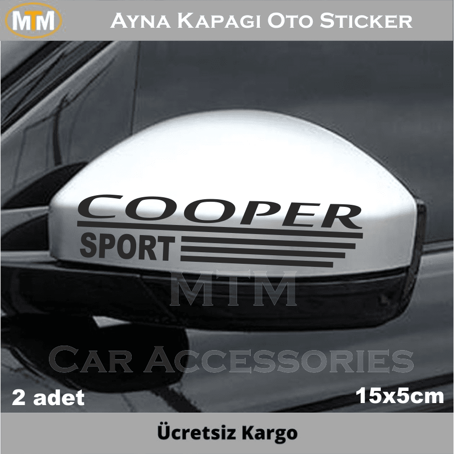 Mini Cooper Ayna Kapağı Oto Sticker (2 Adet)