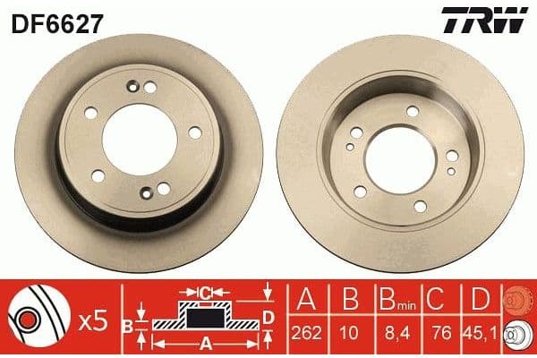 Fren Disk Ayna Ön Sağ ve Sol Kia Ceed (JD)(2012->)  MAHER 03689