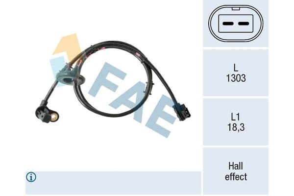 Abs Sensörü Arka Sağ veya Sol Iveco Daily Kargo Aracı  (Sommer)(2011->)  DELPHI SS21353-12B1