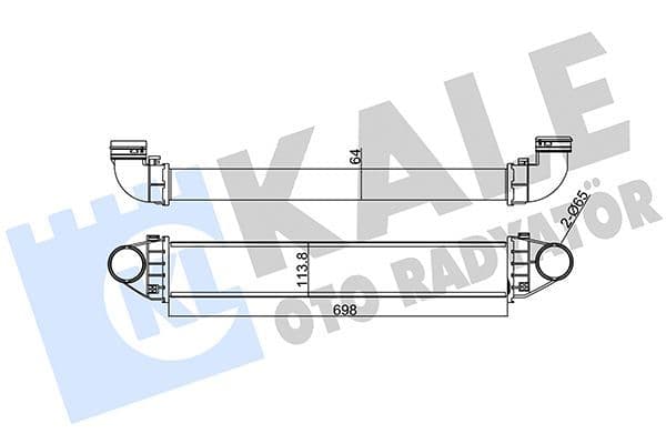 Turbo Radyatörü  Mercedes Vito P.Van (638)(02.1996->)  ASPART 6TRA1033