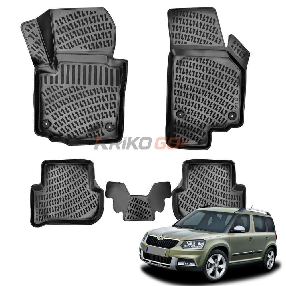 Skoda Yeti 3D Havuzlu Paspas
