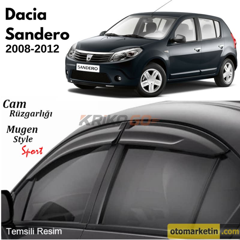 Dacia Sandero Mugen Cam Rüzgarlığı 2008-2012
