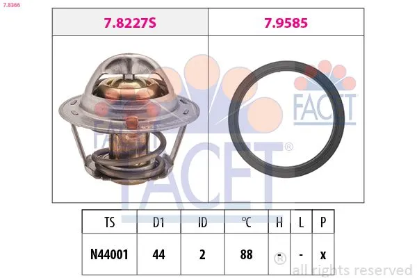 Termostat  Daewoo Nubira Limousine (1997->)  ASPART 6TCO1070
