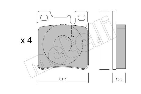 Fren Disk Balata Arka Chrysler Crossfire Cabrio (2004->)  OTOZONE FDA6023
