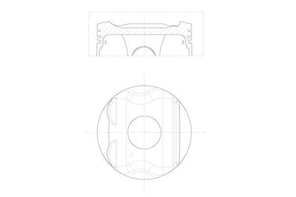 Piston (76.00MM-STD)  Dacia Dokker (11.2012->)  MAHLE 021 PI 00128 000