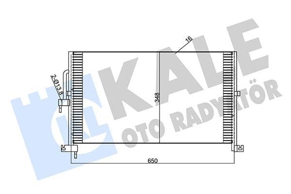 Klima Radyatörü  Jaguar X-Type (06.2001->)  KALE 345480