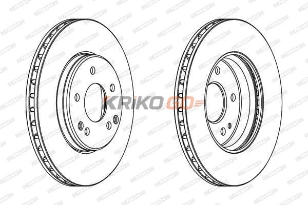 Mercedes E Serisi 210 Kasa Ön Fren Diski E220 CDI 143 Beygir 288 mm Çap 1996-2002 FERODO
