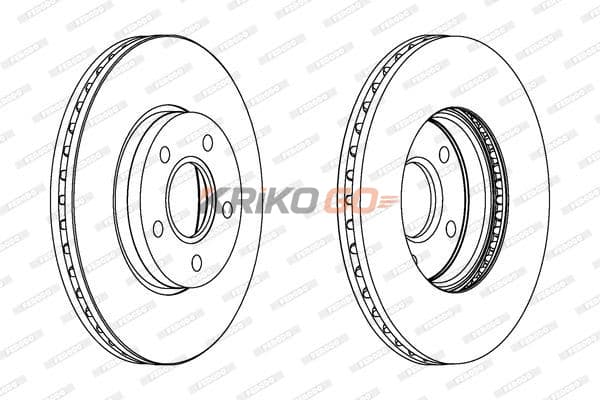 Ford Focus C-Max Ön Fren Diski 15'' Sistem 278 mm Çap 2007-2011 FERODO