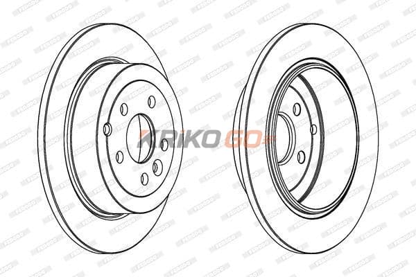 Land Rover Freelander 2 Arka Fren Diski 2.2 TD 302 mm Çap 2007-2014 FERODO
