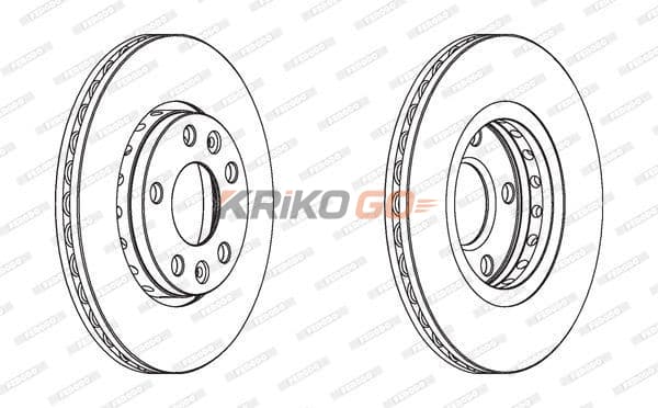 Dacia Duster Ön Fren Diski 1.5 dci 280 mm Çap 2010-2017 FERODO