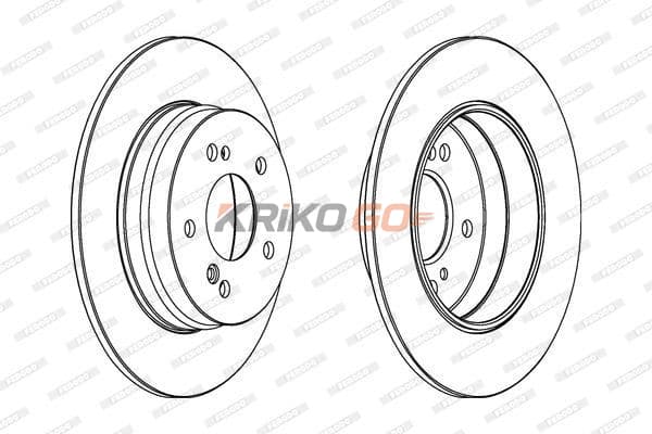 Mercedes E Serisi 210 Kasa Arka Fren Diski E220 CDI 125 Beygir 278 mm Çap 1996-2002 FERODO