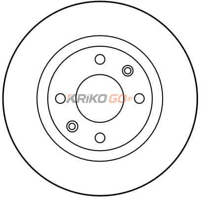 Peugeot 301 Ön Fren Diski 1.2 VTi 266 mm Çap Düz/Dolu Tip 2012-2021 TRW