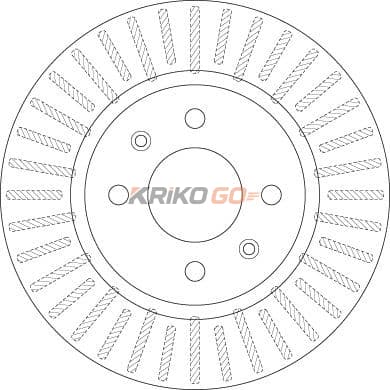 Hyundai i20 Ön Fren Diski 1.2 Benzinli 256 mm Çap 2009-2014 TRW