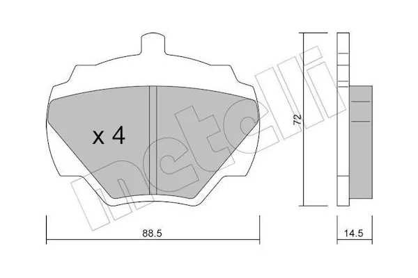 Fren Disk Balata Arka Audi S3 (8L)(11.1998->) AYD 60033B