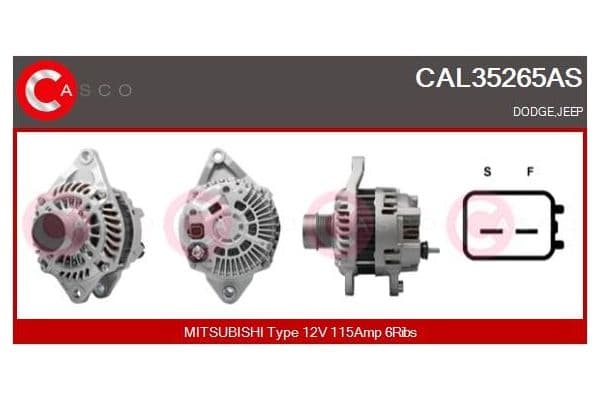 Alternatör  Dodge Caliber (PM)(2006->)  FIAT ORJINAL K04801323AK