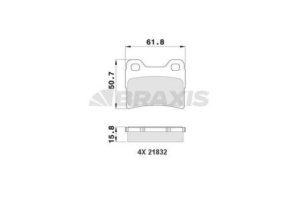Fren Disk Balata Ön Kia Rio (BC)(2000->)  AYD 60227A