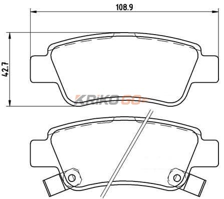 Honda CR-V Arka Fren Balatası 2.2 Dizel 140 Beygir 2007-2012 BREMBO