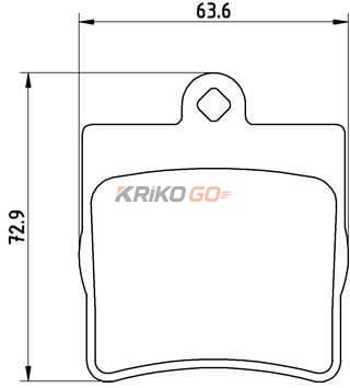 Mercedes 210 Kasa Arka Fren Balatası E220 CDI 125 Beygir 1996-2002 Tek Pimli BREMBO
