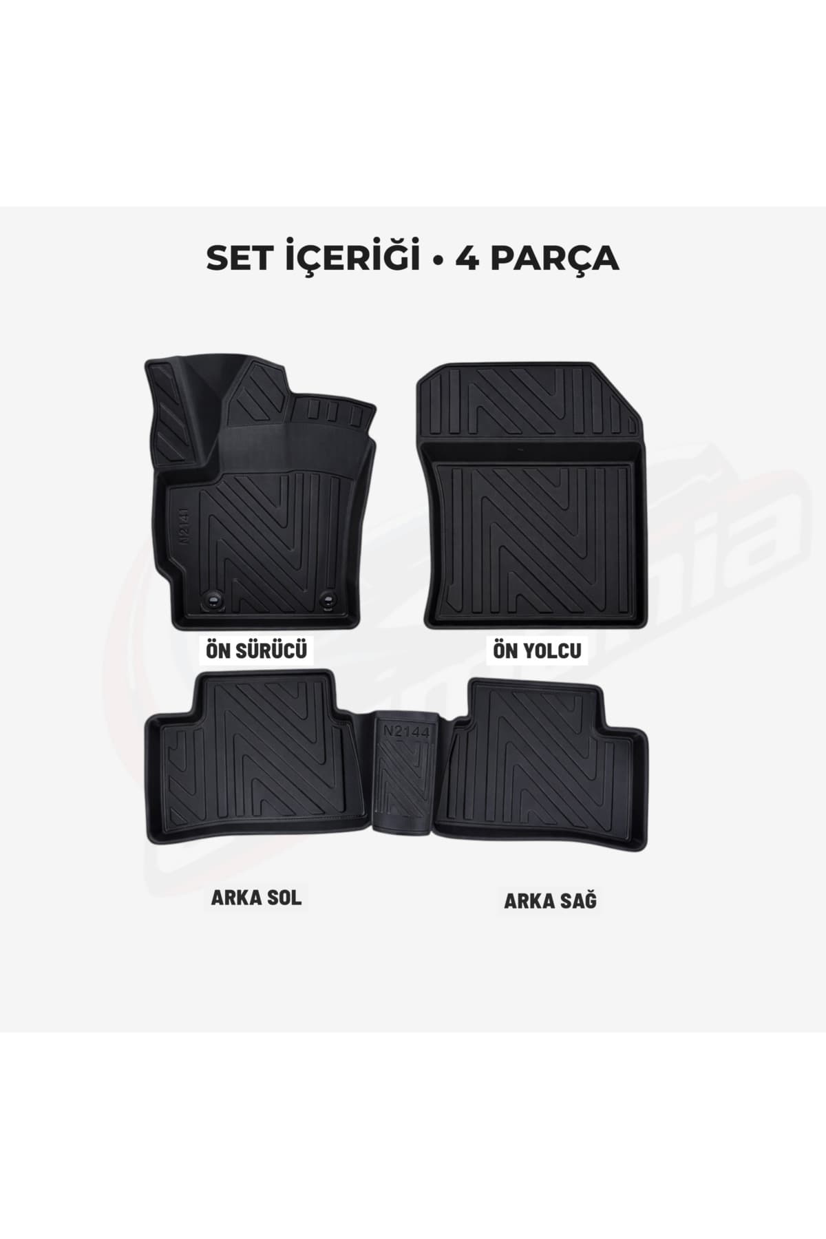CarMania Toyota Corolla Cross 4D Premium Havuzlu Paspas