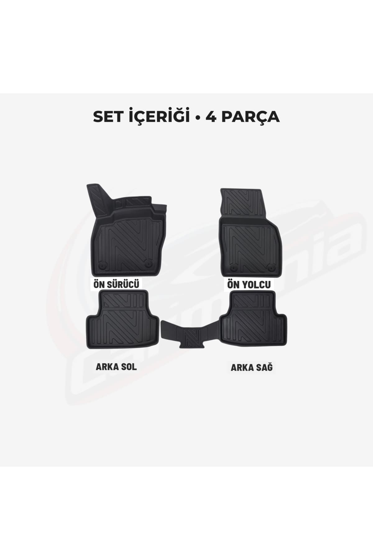 CarMania Skoda Kamiq 4D Premium Havuzlu Paspas