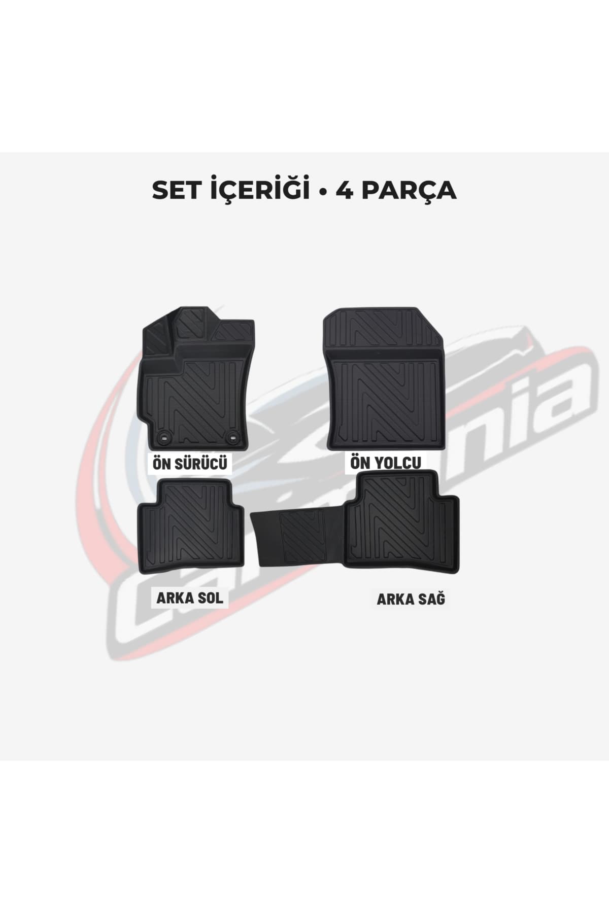 CarMania Suzuki Swace 4D Premium Havuzlu Paspas 2020 ve Sonrası Uyumlu