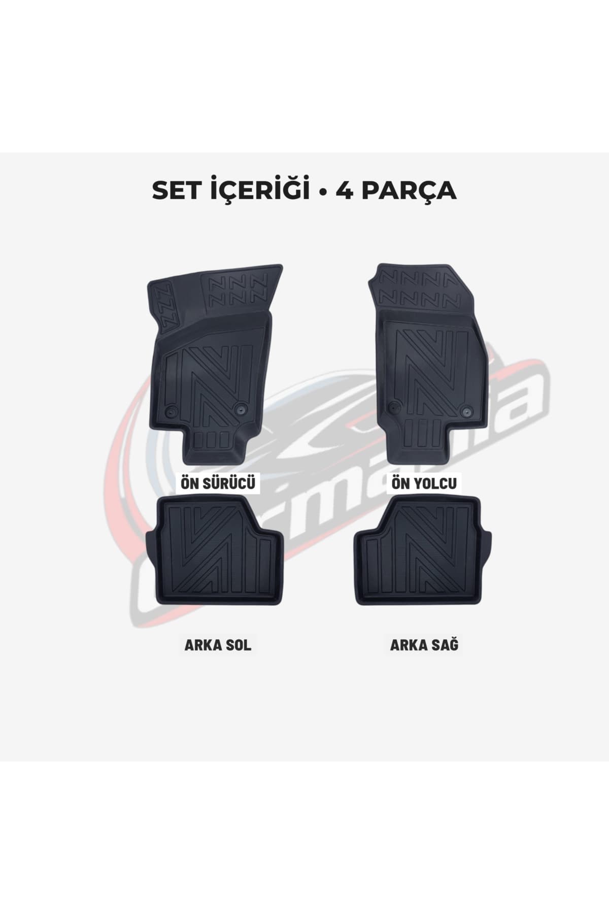 CarMania Opel Astra H Kasa Hatchback 4D Premium Havuzlu Paspas 2004-2013 Uyumlu