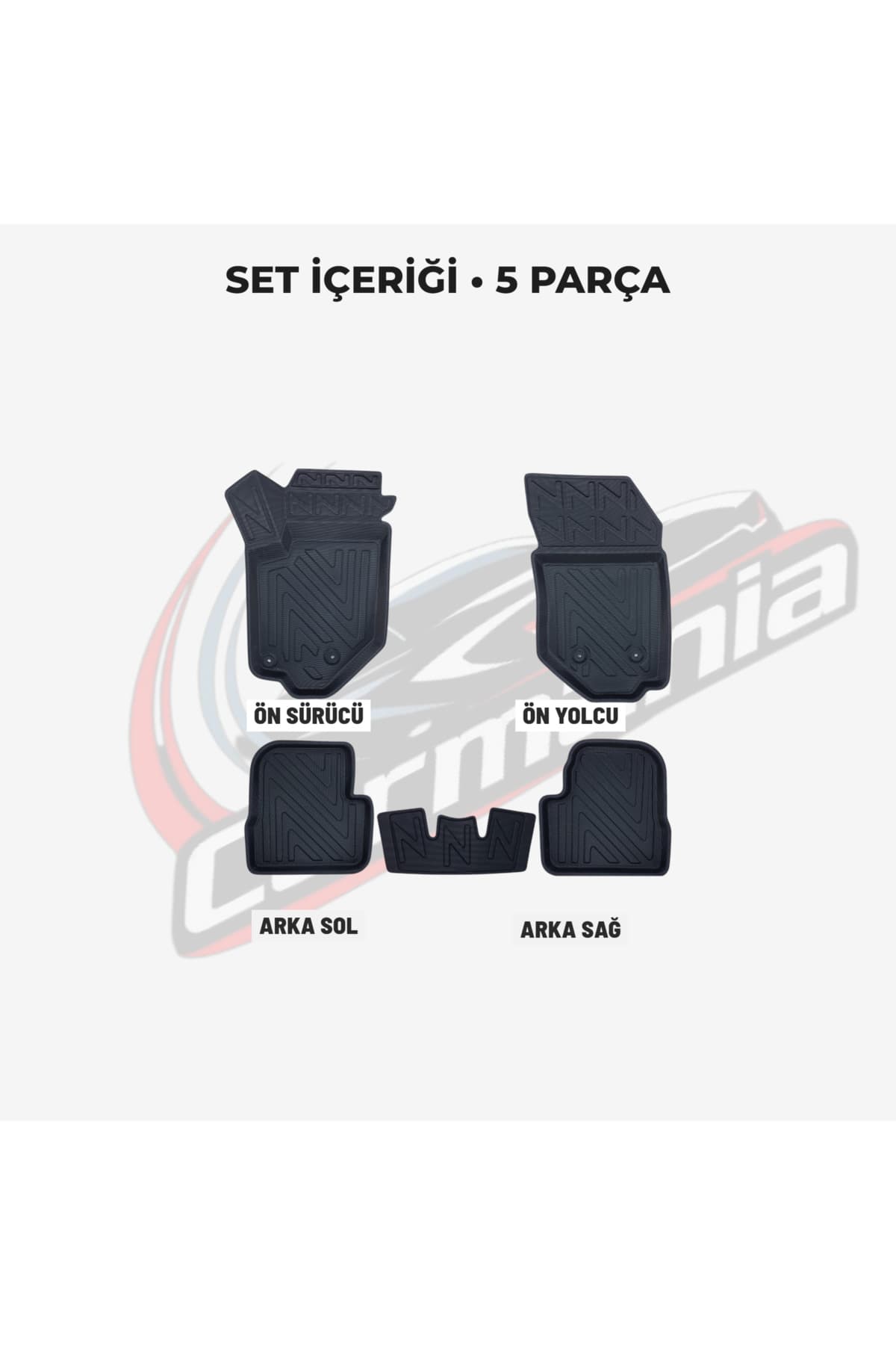 CarMania Opel Corsa F Kasa 4D Premium Havuzlu Paspas 2019 Sonrası Uyumlu